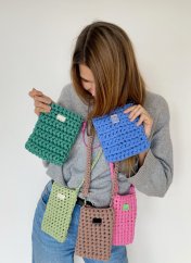 Háčkujeme mini bag na mobil